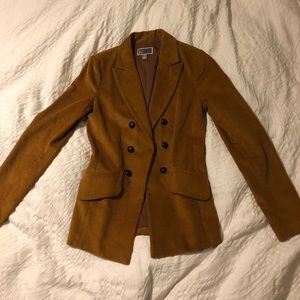 Double Breasted Corduroy Blazer